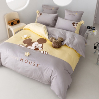 ⚡️เก็บโค้ดหน้าร้าน⚡️[PRE-ORDER] ชุดเครื่องนอน ผ้าปูที่นอน 🍯แถมตุ๊กตา🍯Mickey Mouse  #1038