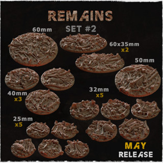 Remains base ฐานโมเดล warhammer 40k [Designed by Zabavka]