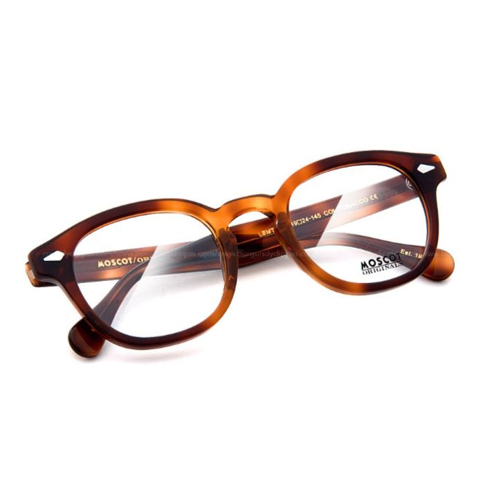 กรอบแว่นตา-moscot-รุ่น-lemtosh-rx-tobacco-กรอบลายน้ำตาล-มีขนาด-46-49-มม