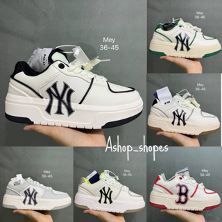 รองเท้าผ้าใบ🧸 MLB Chunky Liner High/Low NY sz.36-45 (อุปกรณ์ครบกล่อง) สินค้าถ่ายจากงานจริง100%📌