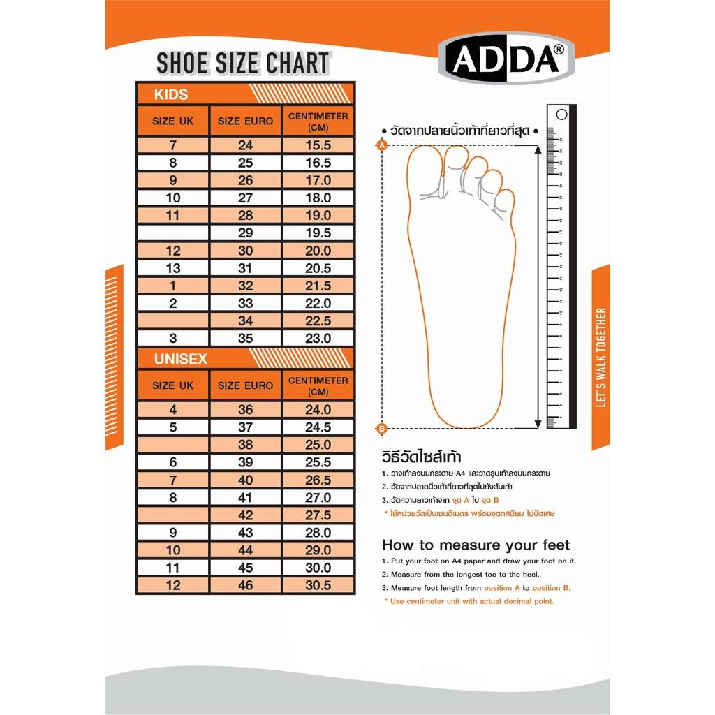 ภาพสินค้าAD40.1 ADDA 2 Density รุ่น 5TD40-M1 รองเท้าแตะไฟล่อน แบบสวม พื้นเบา แท้ 100% จากร้าน nnttin บน Shopee ภาพที่ 8