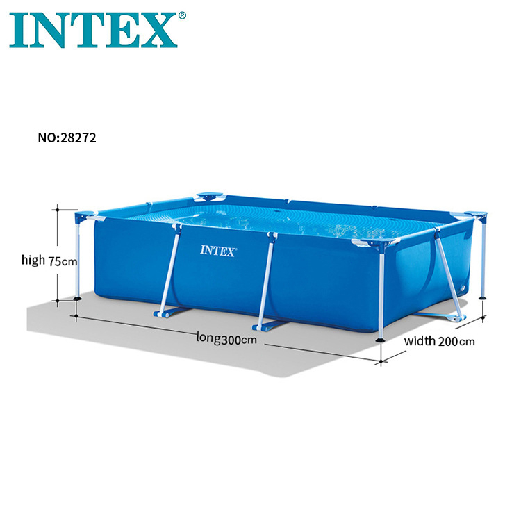 INTEX สระน้ำ สระเฟรมพูลสี่เหลี่ยม สระว่ายน้ำ สระน้ำครอบครัวสระน้ำเด็ก ...