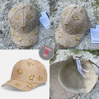 Coach Signature Jacquard Baseball Hat With Chick Print CC408🐣🐥 แท้💯