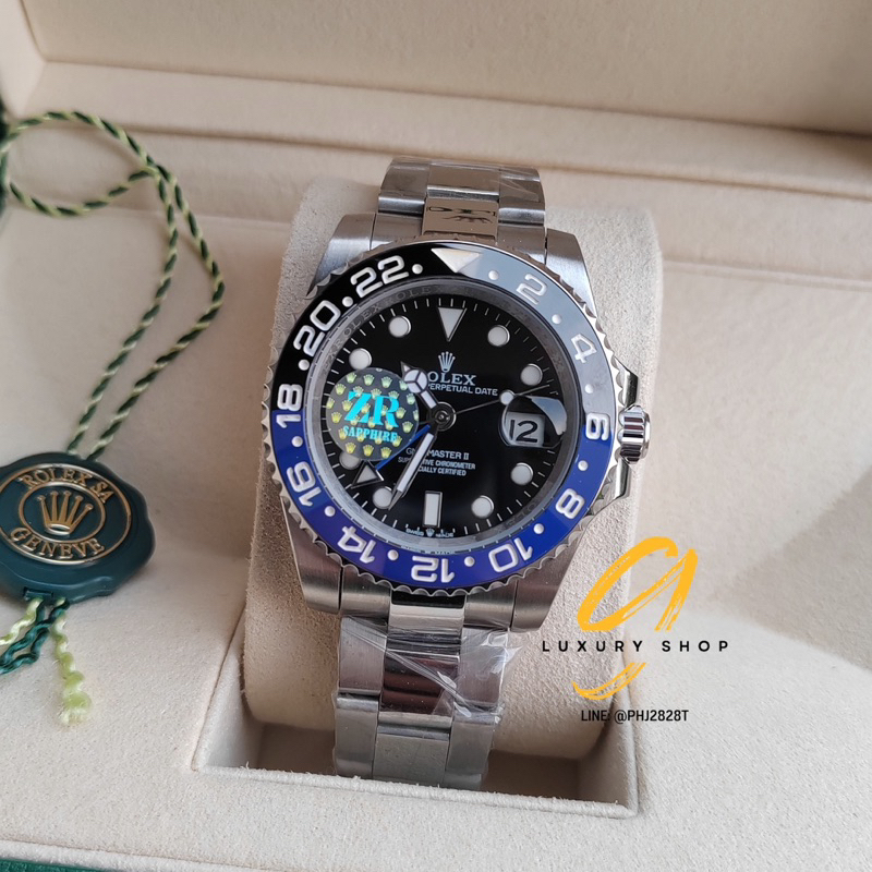 สวยมาก-นาฬิกาrolex-gmt-batman-40mm-ระบบautomatic-สินค้าตรงตามรูป