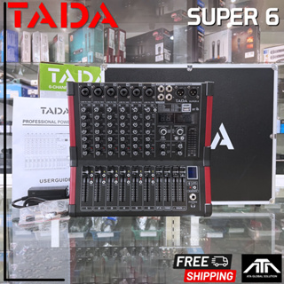 ส่งฟรี TADA SUPER 6 + RACK mixer 6 channel Effect 99 DSP tada super 6 super6