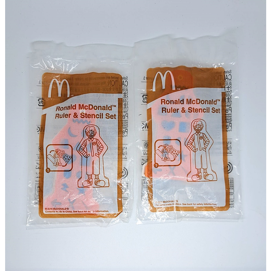 โมเดลของเล่นแมคโดนัลด์ Ruler and Stencll Set | Shopee Thailand
