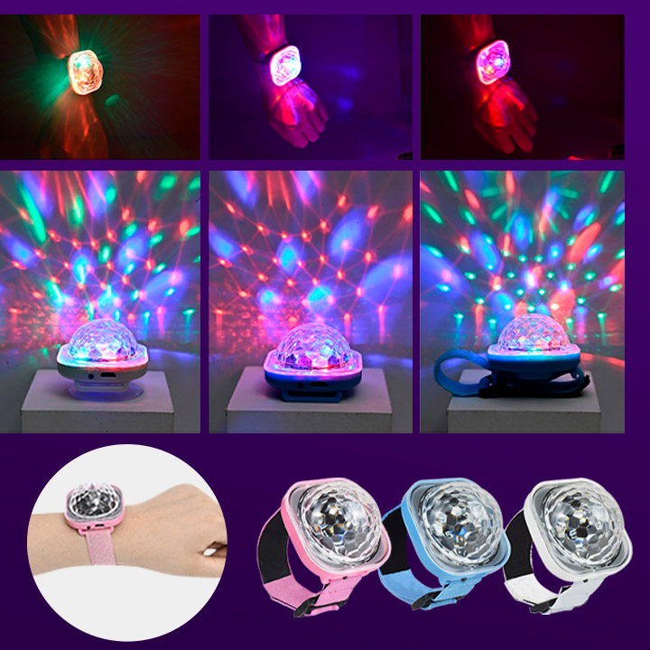 smurf-mini-disco-light-รูปทรงนาฬิกาดิสโก้-ตามจังหวะเพลง-rgb