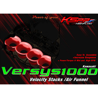 KSPP ปากแตรแต่ง สำหรับ Versys1000 Kawasaki Velocity stack