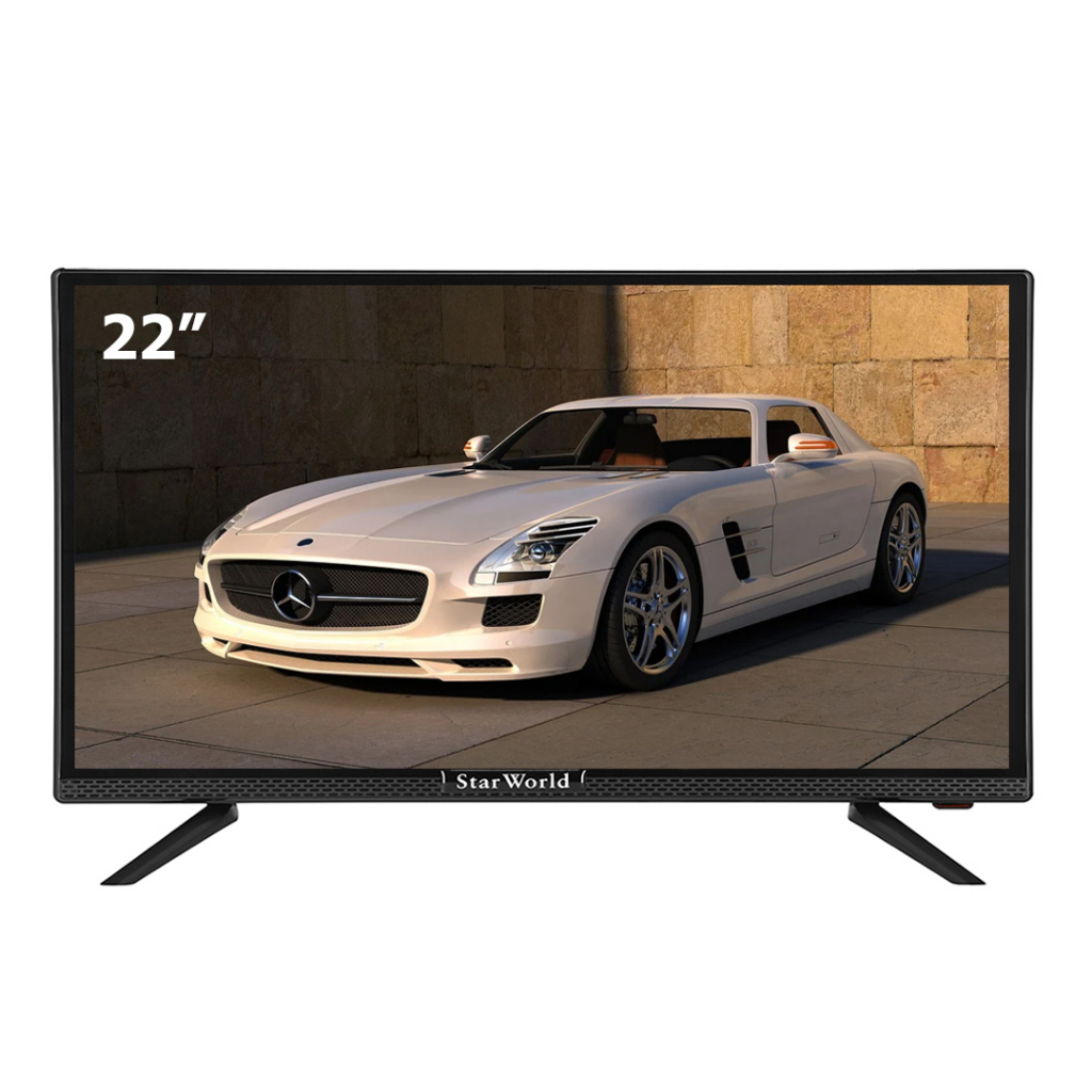 ภาพสินค้าStarWorld LED TV 22นิ้ว ดิจิตอลทีวี ทีวีจอแบน ต่อกล้องวงจรหรือใช้เป็นจอคอมได้ จากร้าน cl.office บน Shopee ภาพที่ 1