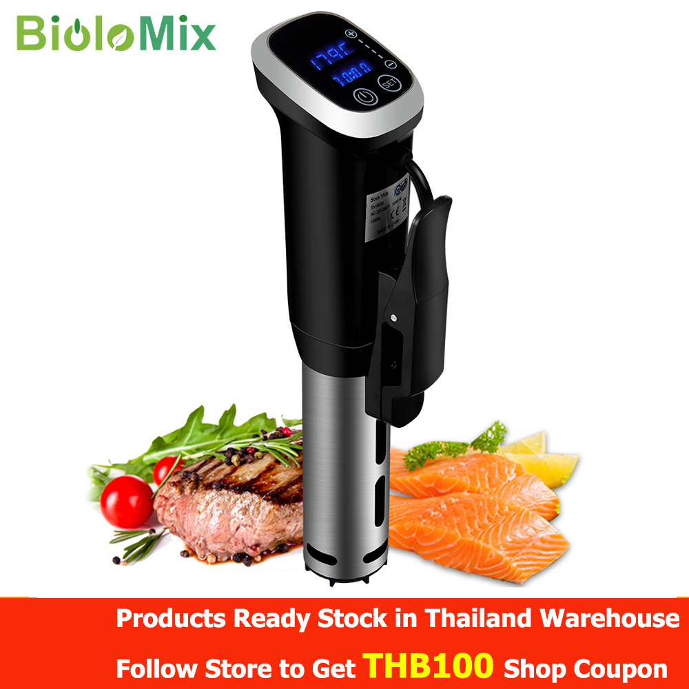 ราคาและรีวิวBiolomix เครื่องซูวี Sous Vide ซูวี เครื่องทําอาหาร เครื่องซูวี เครื่องทำอาหารสูญญากาศ เครื่องทำความร้อนสูญญากาศไฟฟ้า รับประกัน 12 เดือน