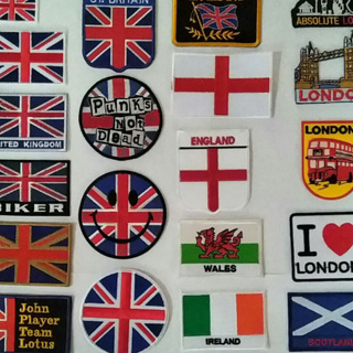อาร์ม ตัวรีดติดเสื้อ ตกแต่งเสื้อผ้า หมวก กระเป๋า #ธงอังกฤษ#ธงเวลส์#ธงไอร์แลนด์#ธงสหราชอาณาจักร#ธงสก๊อตแลนด์#UK#LONDON