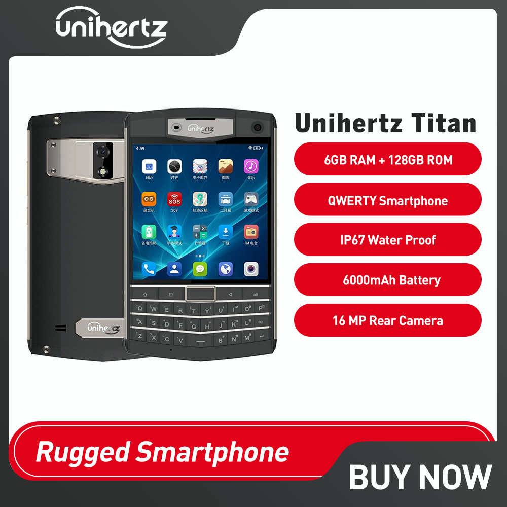 Unihertz Titan IP67 Waterproof QWERTY Smartphone MT6771 Octa Core ...