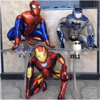 ลูกโป่งฟอยด์ฮีโร่ กัปตันอเมริกา spiderman Ironman Batman ลูกโป่งSuperhero ลูกโป่งฟอยล์ ลูกโป่งวันเกิด