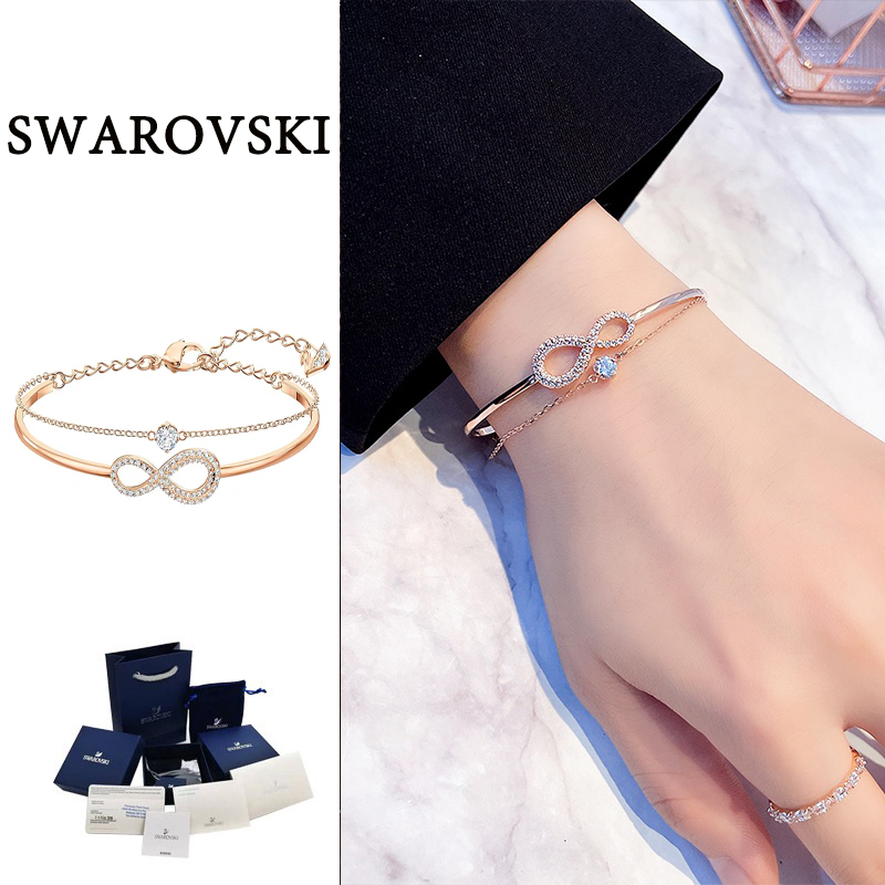 swarovski-กำไล-swarovski-infinity-bracelet-ของแท้-100-swarovski-กำไลข้อมือ-สวารอฟส-ของขวัญสำหรับคนพิเศษ-สร้อยข้อมือสตร