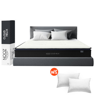 โปรโมชั่น : NOOZ ที่นอนยางพาราแท้ เสริมพ็อกเก็ตสปริง แน่นเด้ง เพิ่มpillow top เพื่อความนุ่มขั้นสุด และรองรับสรีระมากยิ่งขึ้น ไม่ยวบ บอกลาอาการปวดหลังกวนใจ จัดส่งในกล่อง ขนย้ายง่าย หนา 10 นิ้ว รุ่น Cloud Helix
