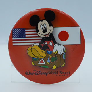 Disney Mickey mouse can badge  ของสะสมญี่ปุ่น Figures keychain models Collectible Japan Vintage พวงกุญแจ เเละๆ