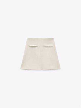 กระโปรงหนังกลับ ZARA FAUX SUEDE MINI SKIRT แท้