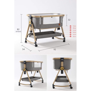 bedside crib รุ่น โยกได้ - เตียงนอนเด็ก สำหรับวางข้างเตียง เตียงนอนเด็ก