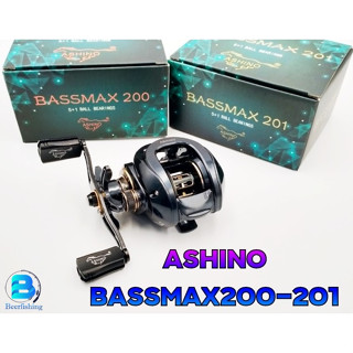 อาชิโน่ รอกตกปลา รุ่น ASHINOBASSMAX200/201 รอกตีเหยื่อปลอม รอกหยดน้ำ สีแดงและสีทอง