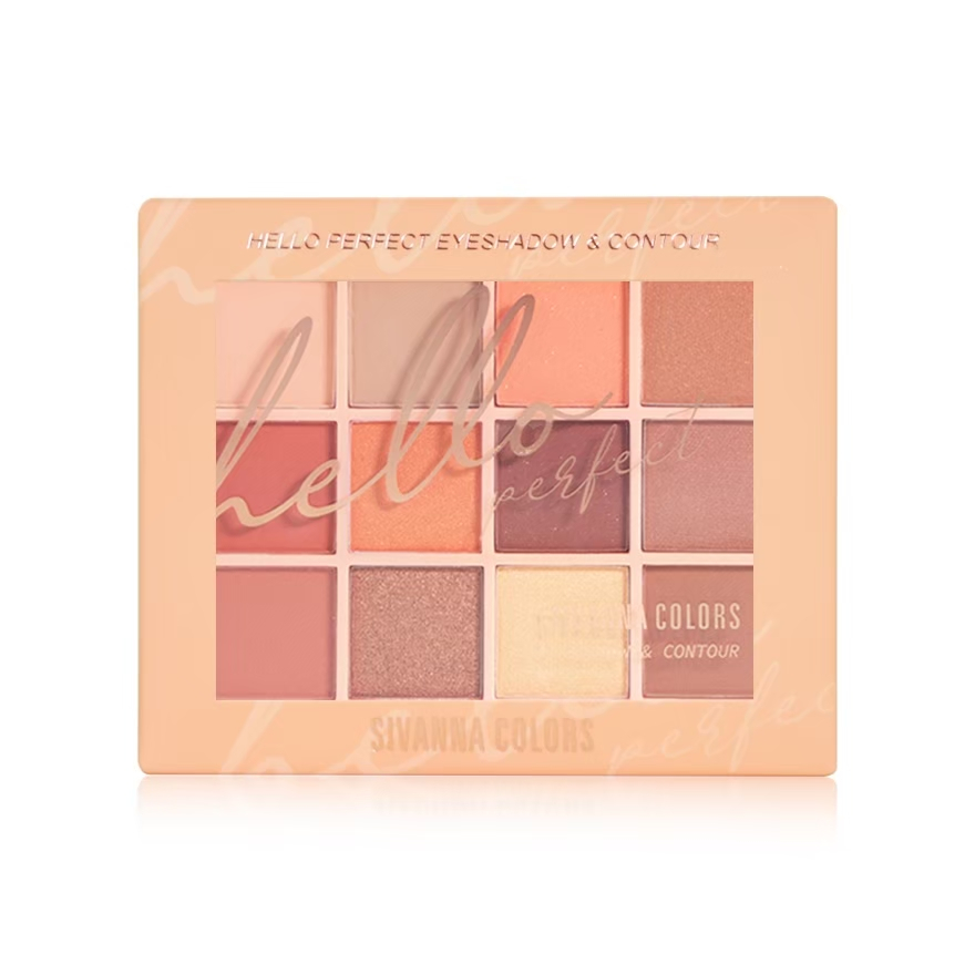 Sivanna Colors HELLO PERFECT EYESHADOW & CONTOUR : HF178 | ทาตาและบรัช ...