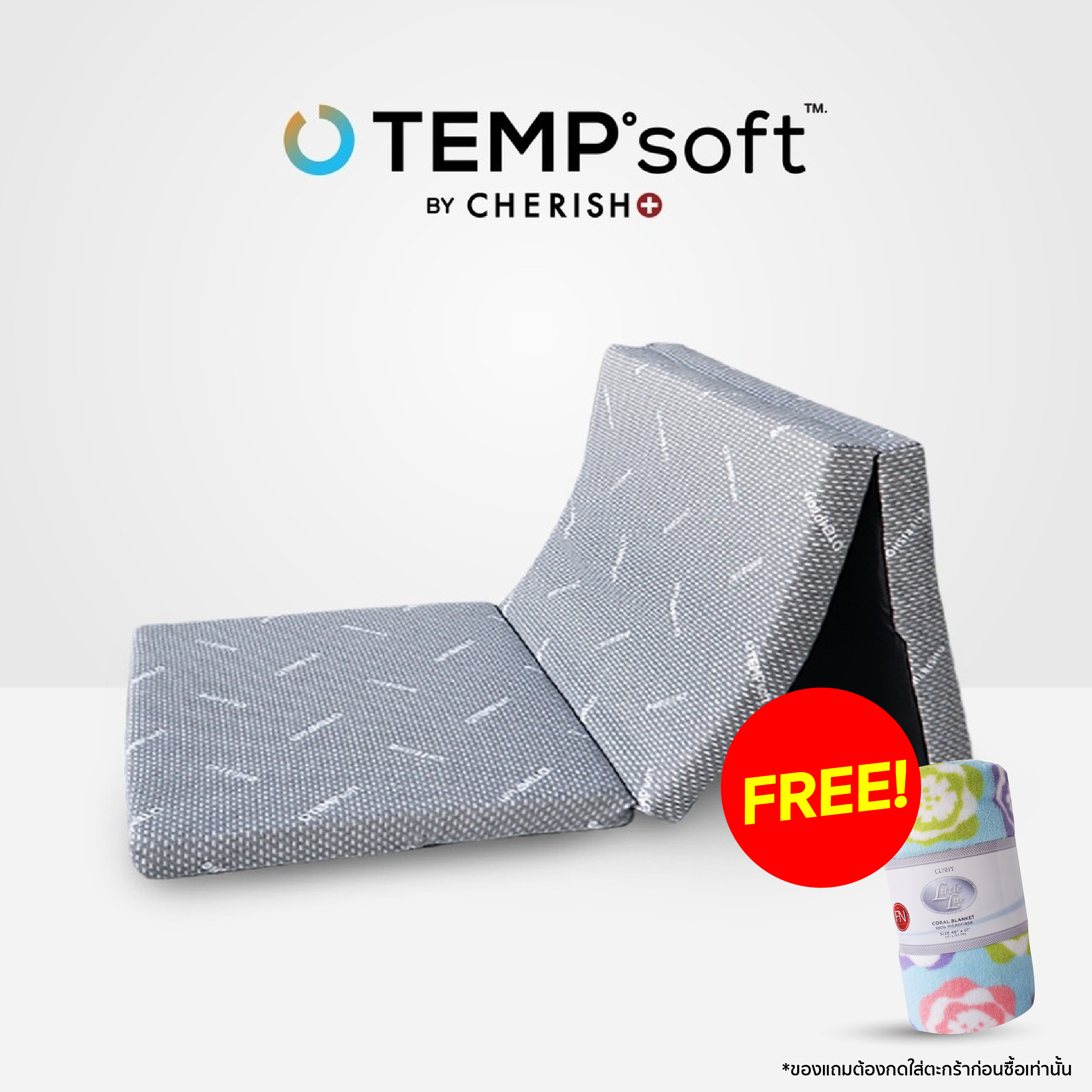 ภาพหน้าปกสินค้าCHERISH TEMPSoft ท็อปเปอร์ ที่รองนอนเพื่อสุขภาพ รุ่น Tami 2.5" Topper นวัตกรรมปรับความนุ่มตามอุณหภูมิร่างกาย จากร้าน fnoutlet บน Shopee