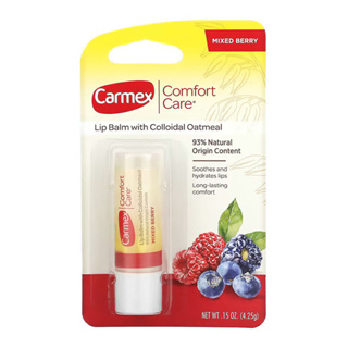 Carmex, Comfort Care, Colloidal Oatmeal Lip Balm, Mixed Berry, 0.15 oz (4.25 g)