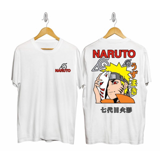 Naruto Anime เสื้อยืดแขนสั้นผ้าฝ้ายพิมพ์ลาย  สำหรับผู้ชายและผู้หญิงแฟชั่นสุดเท่สไตล์ร้อนแรงUnisex