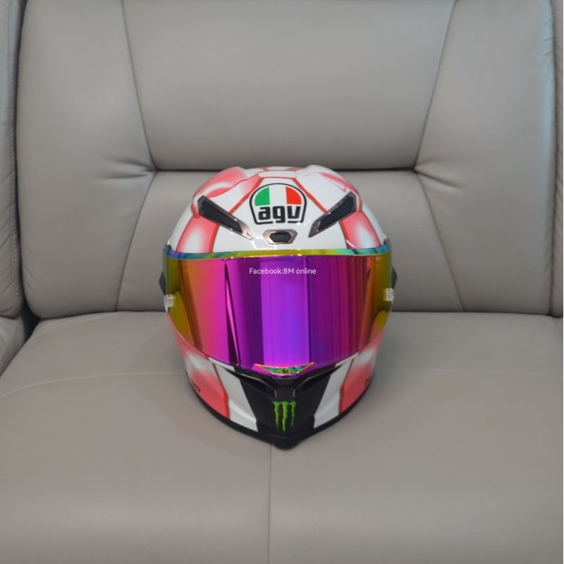 หมวกกันน็อคสีชมพู-หมวกกันน็อค-valentino-rossi-นักแข่งเบอร์-46-หมวกกันน็อคสำหรับผู้หญิง-หมวกกันน็อคผู้หญิงขี่บิ๊กไบค์