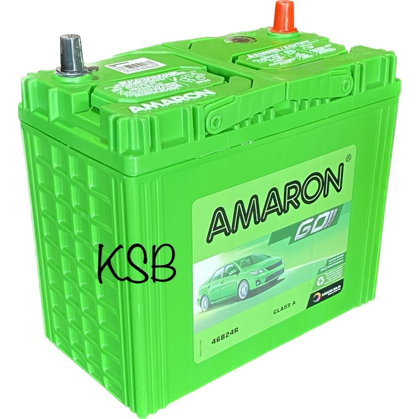Amaron 46B24-GO /45Ah /330cca /ยxกxส=238x129x227 ม.ม. แบตเตอรี่เกรดสูง ...