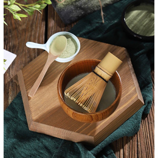 EZ แปรงไม้ไผ่ญี่ปุ่น แปรงชาเขียว อุปกรณ์ชงชา แจกัน 茶筅 抹茶 Chasen Japanese Macha Stand Natural Bamboo 80 120 本立
