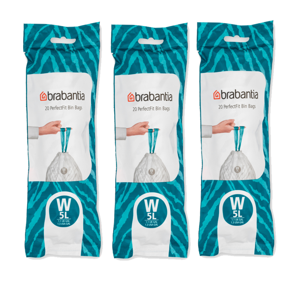 brabantia-ถุงขยะ-สำหรับถังขยะขนาด-5-ลิตร-brabantia-perfect-fit-bags-code-w-5-litre-จำนวน-3-แพ็ค-60ใบ