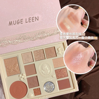 G3500 พาเลตเจ้าหญิง MUGE LEEN  12สี ทาตา,ไฮไลท์ ชิมเมอร์