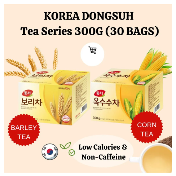 ชาเกาหลี-ชาข้าวบาร์เลย์-ชาข้าวโพด-300g-30-ถุง-dongsuh-barley-tea-corn-tea-ของแท้จากเกาหลี