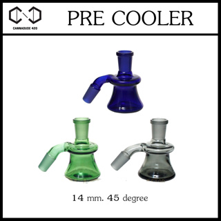 Pre cooler อะไหล่ แจกันแก้ว บ้องแก้ว เพิ่มความนุ่ม 14 mm. 45 degree AC56