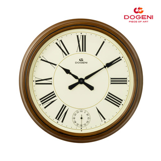 DOGENI นาฬิกาแขวน รุ่น WMP002DB นาฬิกาแขวนผนัง นาฬิกาจัมโบ้ ตัวเลขโรมัน เสียงระฆัง เสียงดนตรี เข็มเดินเรียบ
