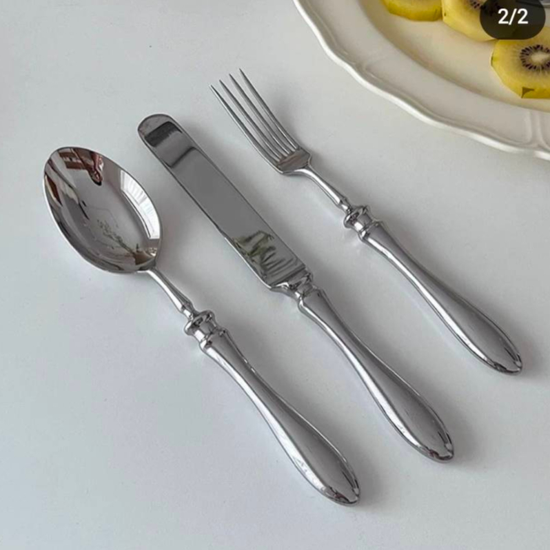 สินค้า-pre-order-clear-the-table-ช้อน-ส้อม-มีด-ช้อนส้อมขนม-ชุดช้อนส้อม-set-of-cutlery-nice-design-good-quality