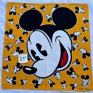 Mickey mouse ผ้าเช็ดหน้า มิกกี้เม้าส์ โพกผมได้
