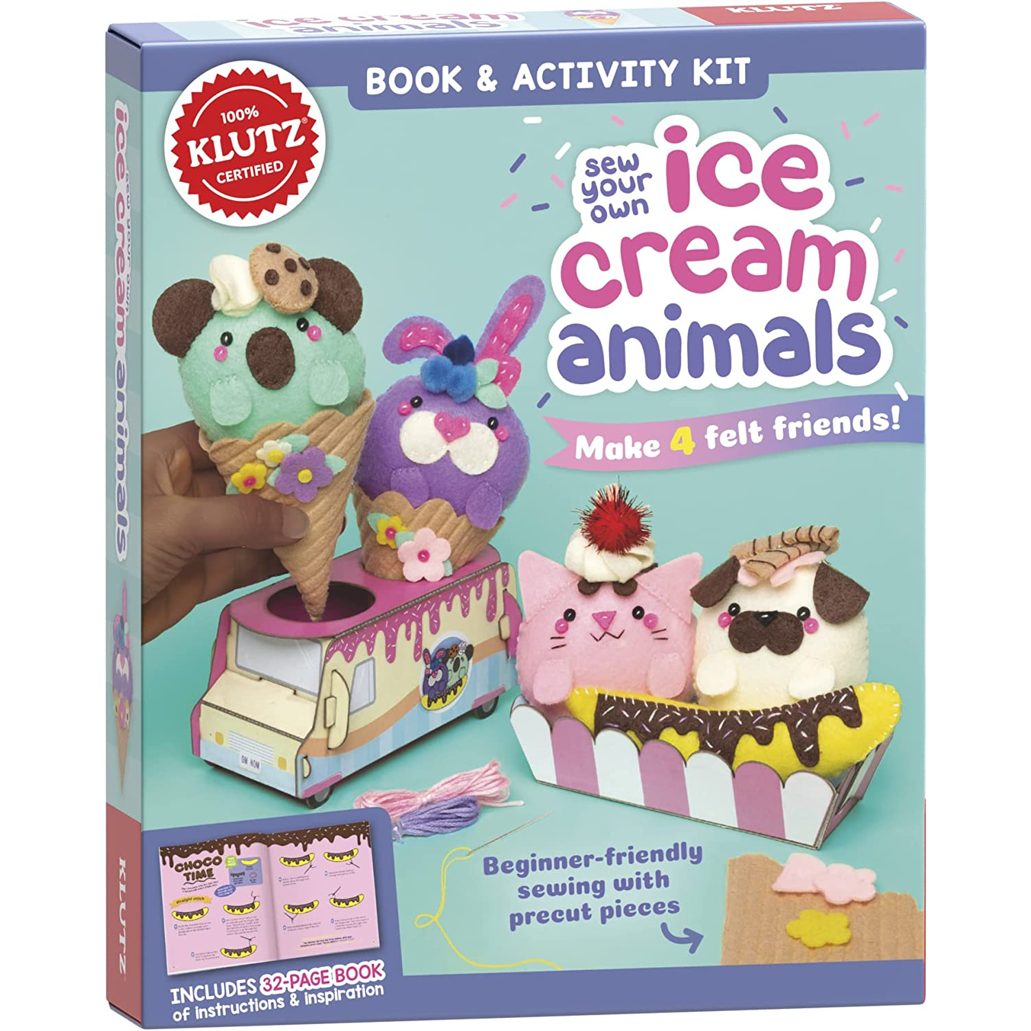 sew-your-own-ice-cream-animals-40-page-book-of-crystal-clear-instructions-for-making-four-ice-cream-animals