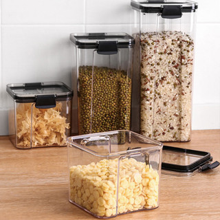 กะปุกพลาสติกใส  กล่องเก็บอาหาร เก็บขนม ธัญพืช 5ขนาด 460ml 700ml 950ml 1300ml 1800ml convincing6