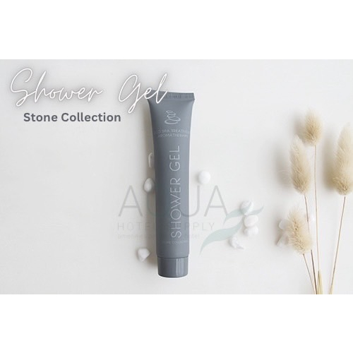 ครีมอาบน้ำโรงแรม-เจลอาบน้ำ-รุ่น-stone-shower-gel-แพ็คชนิดละ125ชิ้น-ของใช้ในโรงแรม-ของโรงแรม-อเมนิตี้-hotel-amenities