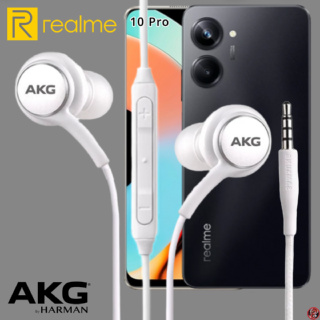 หูฟัง สมอลทอล์ค Realme In-Ear Aux เรียลมี 10 Pro และทุกรุ่น อินเอียร์ เสียงดี เบสหนัก สายถัก รีโมทเพิ่ม-ลดระดับเสียง