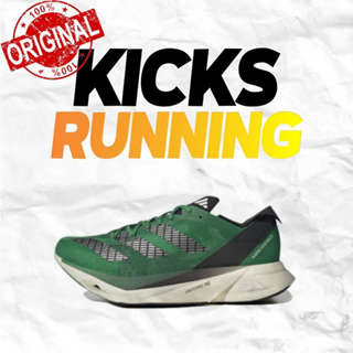 adidas Adizero Adios Pro 3 Green and black style Running shoes ของแท้ 100 %