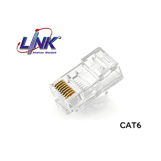 AKIRA TECH หัวแลน CAT6 RJ45 (10/Pack) MODULAR PLUG (ตัวผู้) ยี่ห้อ LINK (US-1002)