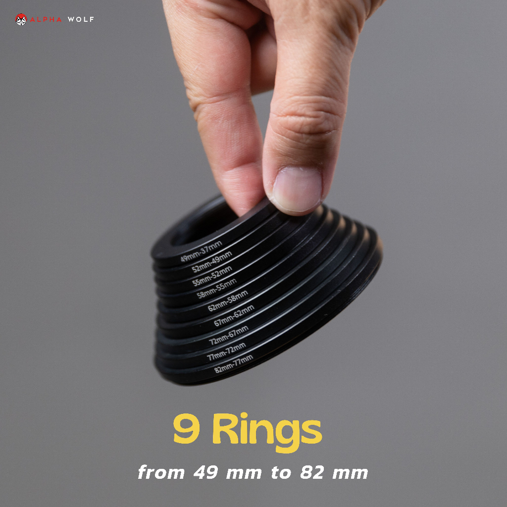 step-up-amp-step-down-ring-adapter-for-all-filters-ชุดแหวนแปลงขนาดฟิลเตอร์-ครบช่วงตั้งแต่-37mm-จนถึง-82mm