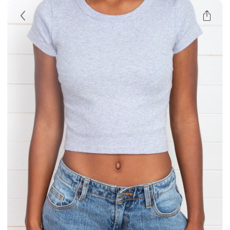 พรีออเดอร์ PREORDER Brandy Melville Hailie Top Shopee Thailand