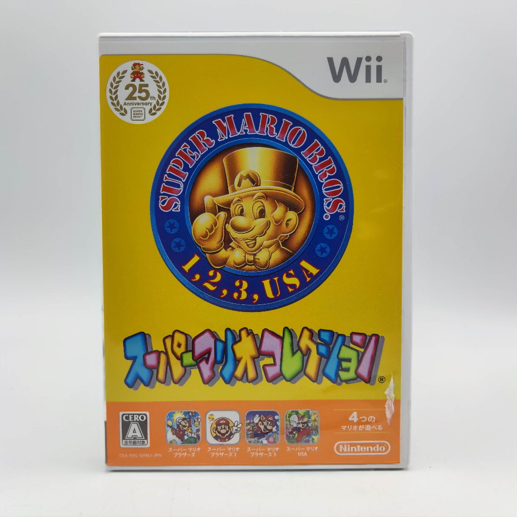 Super Mario Collection Wii แผ่นมีรอยบ้าง เล่นได้ คู่มือปกหลังขาด Nintendo Wii Shopee Thailand