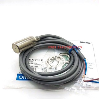 Proximity Switch E2E-X7D1-N-Z พร็อกซิมิตี้เซ็นเซอร์จับโลหะ 2สาย DC M18 ชนิด NO ระยะจับ 7มิล