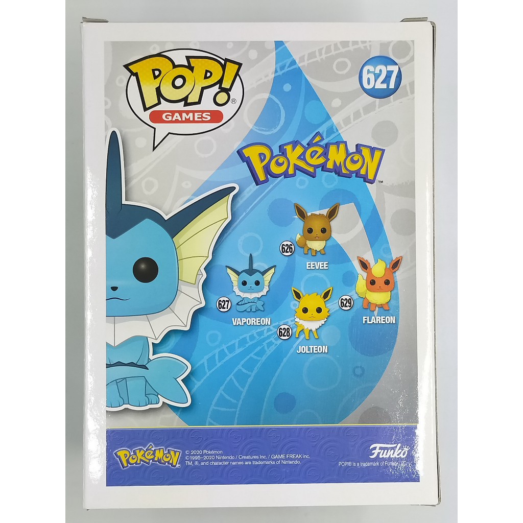 funko-pop-pokemon-vaporeon-627-กล่องมีหน่อยตำหนินิด