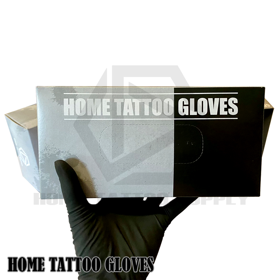รูปภาพของHome Tattoo Gloves ถุงมือสีดำ ถุงมือยาง Black Latex Gloves แพ็ค 50 ชิ้น สีดำ ไม่มีแป้ง ถุงมือดำเอนกถุงประสงคลองเช็คราคา