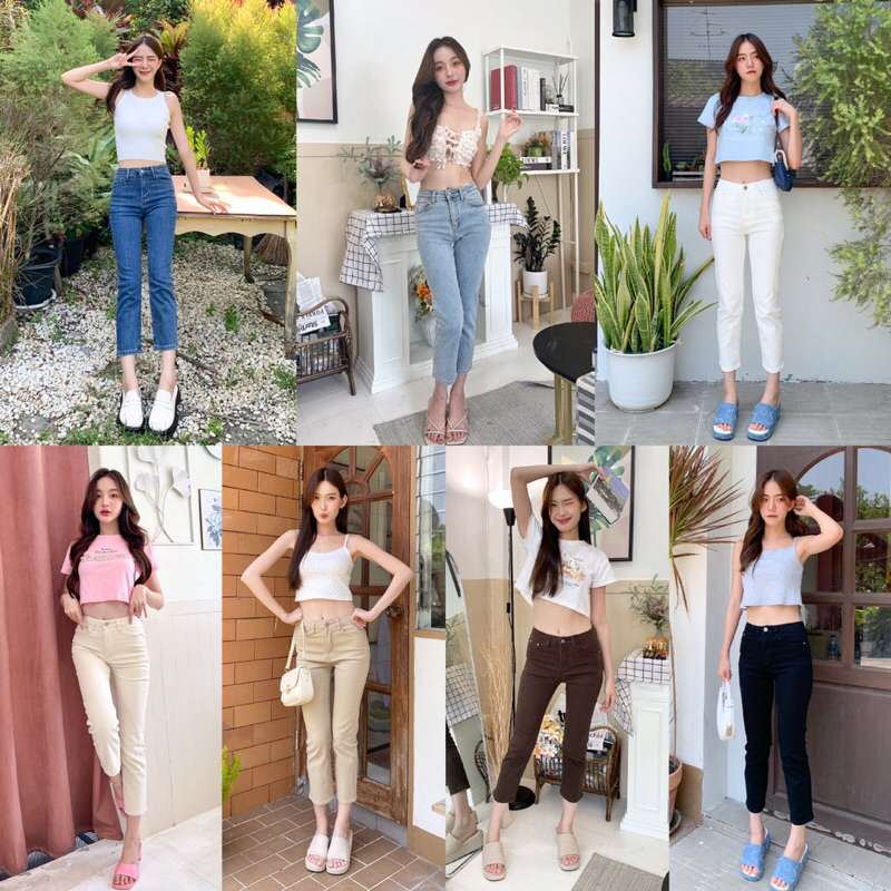 ภาพหน้าปกสินค้ากางเกงยีนส์ slimmy jeans (ป้าย NEW CUTE) (JL-102)